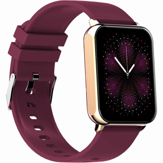 Smartwatch Gravity Różowe Złoto Bordowy 2 Paski GT17-6 - 9