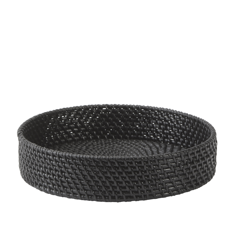 Taca ratanowa Aquanova Cino Black ø 30x6 cm
