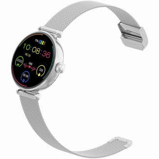 Smartwatch Gravity Srebrno Biały 2 Paski GT26-8 - 7