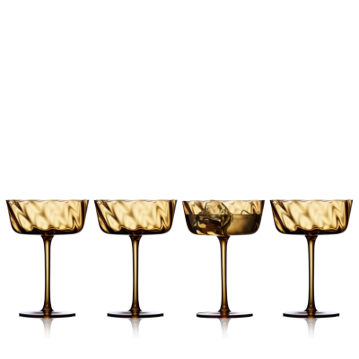 Kieliszki do szampana Lyngby Glas Vienna Amber - 4 szt.