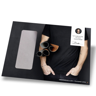 Zestaw 4 podkładek pod talerze Bitz Black&Grey - 4