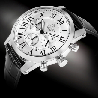 Zegarek Męski Giewont Chronograph Sapphire Srebrny GW6260-A1 - 2
