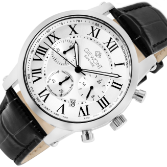 Zegarek Męski Giewont Chronograph Sapphire Srebrny GW6260-A1 - 3