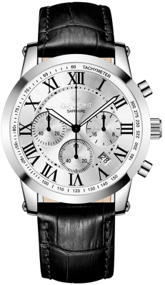 Zegarek Męski Giewont Chronograph Sapphire Srebrny GW6260-A1