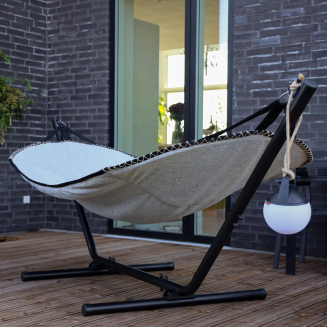 Hamak ze stojakiem SACKit Cobana Hammock Alu Sand Melange - 5