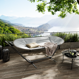 Hamak ze stojakiem SACKit Cobana Hammock Alu Sand Melange - 4