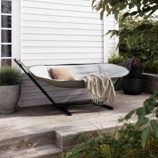 Hamak ze stojakiem SACKit Cobana Hammock Alu Sand Melange - 2