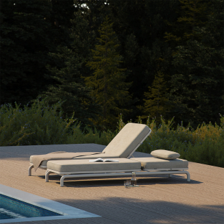 Leżak ogrodowy SACKit Kirra Sunbed Sand - 6