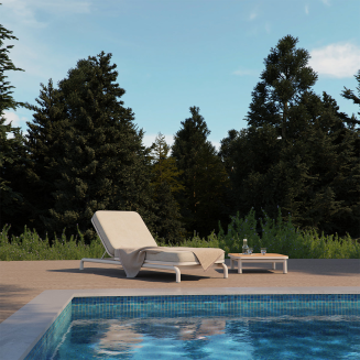 Leżak ogrodowy SACKit Kirra Sunbed Sand - 7