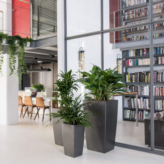 Donica Lechuza Cubico Premium 22 | 30 | 40 | 50 antracyt metallic - 8