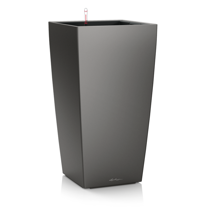  Lechuza Cubico Premium 22 flowerpot | 30 | 40 | 50 anthracite metallic