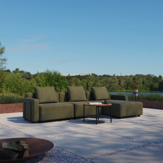 Sofa ogrodowa SACKit Cobana Lounge Sofa 4 Seater Kirra Olive - 2