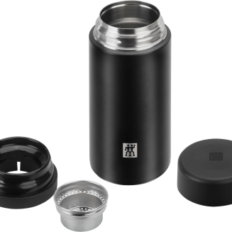 Pojemnik termiczny z zaparzaczem do herbaty i owoców Zwilling Thermo - Czarny, 420 ml - 5