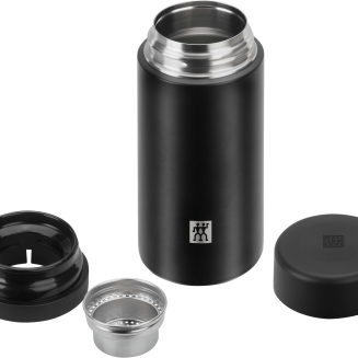 Pojemnik termiczny z zaparzaczem do herbaty i owoców Zwilling Thermo - Czarny, 420 ml - 5