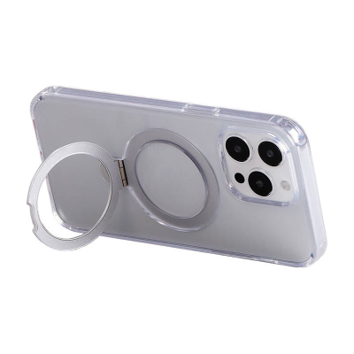  JOYROOM JR-BP004 magnetic case with holder for iPhone 15 Pro (transparent)
