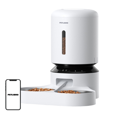 PETLIBRO Granary 5L WiFi Double Bowl Food Dispenser (White)