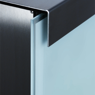  Keilbach Glasnost Glass White letterbox - 3