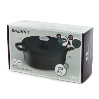 Garnek żeliwny z pokrywą BergHOFF Graphite 4.8 l - 3