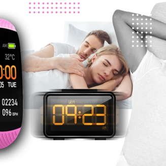 Smartwatch GIEWONT Czarno Różowy 2 Paski GW200-4 - 7