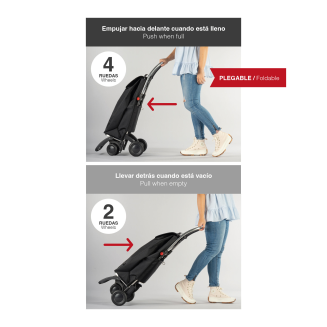 Wózek zakupowy Rolser I-Max Tweed 4L TOUR Gris - 8