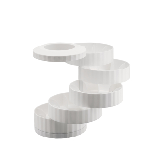 Pojemnik na kapsułki kawy Alessi Plissé White - 3