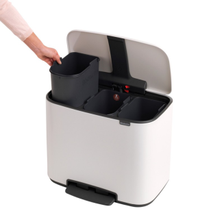 Kosz na śmieci Brabantia Bo 11+11+11l biały - 8