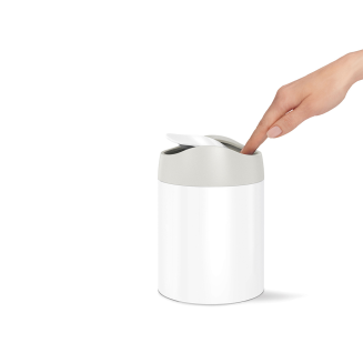 Kosz na toaletkę Simplehuman 1.5 l biały - 2