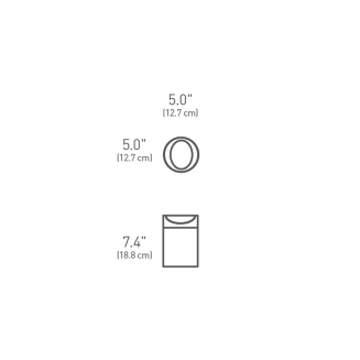 Kosz na toaletkę Simplehuman 1.5 l biały - 3