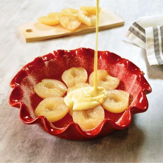 Naczynie żaroodporne Emile Henry Ruffled z falbaną 27 cm czerwone - 3