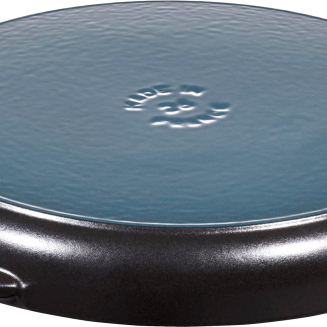  Staub round cast iron grill pan with two handles - 22 cm, Black - 3