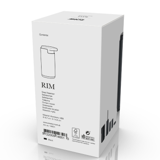  Zone Denmark Rim Black Soap Dispenser - 3