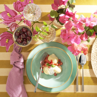 Rose&Tulipani | Zestaw 4 talerzy obiadowych Concerto Avorio - Kość słoniowa, 27 cm - 6