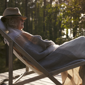 Obrus-koc Lapuan Kankurit RUOSTE linen-rust-grey 150x260 cm - 3