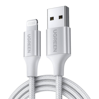 Kabel UGREEN US199 USB-A-Lightning 1.5m (srebrny) - 2