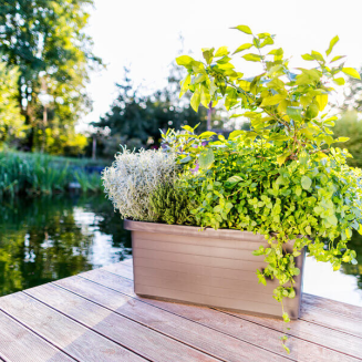 Donica samo-nawadniająca Urbalive Berberis Duo brązowy 78x39 cm - 5