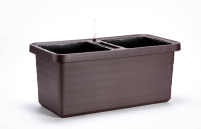 PLASTIA BERBERIS DUO Donica samonawadniająca 78x39 cm brązowy