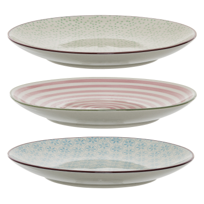 Komplet 3 talerzy Bloomingville Patrizia 20 cm