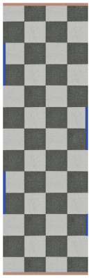 Chodnik Mette Ditmer SQUARE All-Round Dark Olive 77×240 cm