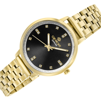 Zegarek Damski Giewont Sapphire Złoto Czarny GW7370-B4 - 3