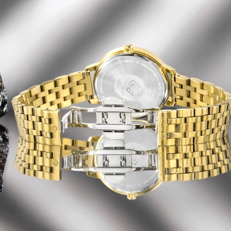 Zegarek Damski Giewont Sapphire Złoto Czarny GW7370-B4 - 7