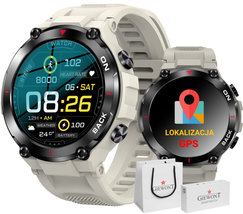 Smartwatch GIEWONT Pionier GPS GW460-3 - Light Stone