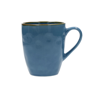 Rose&Tulipani | Set of 4 Concerto Blu Avio mugs with handle - Navy blue, 430 ml
