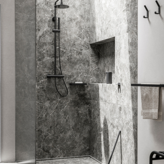 Zone Denmark Rim Black Bathroom Shelf 44cm - 3