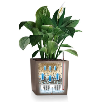 Donica Lechuza Cube Premium 30 | 40 | 50 biały połysk - 5