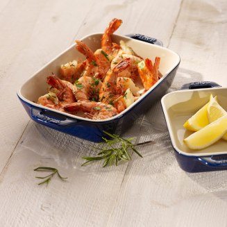 Prostokątny półmisek ceramiczny Staub - 4.5 ltr, Niebieski - 3