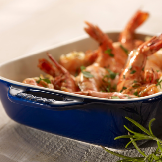 Prostokątny półmisek ceramiczny Staub - 4.5 ltr, Niebieski - 4