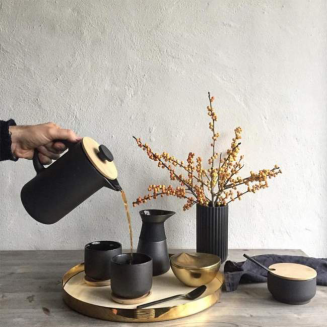 Mlecznik Stelton Theo Black 0.4 l - 2