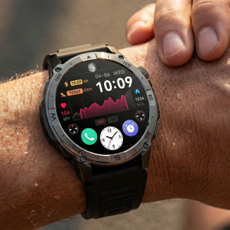 Smartwatch Gravity Czarny Pasek + Bransoleta GT46-1 - 2