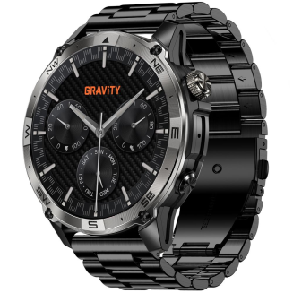Smartwatch Gravity Czarny Pasek + Bransoleta GT46-1 - 4