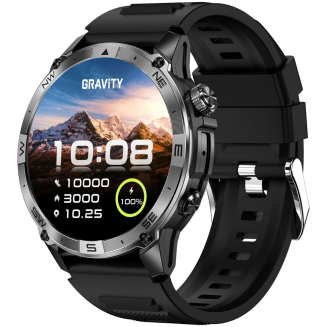 Smartwatch Gravity Czarny Pasek + Bransoleta GT46-1 - 5
